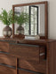 Dilenno  Canopy Bed With Mirrored Dresser, Chest And Nightstand
