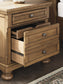 Feddinger  Storage Sleigh Bed With Mirrored Dresser, Chest And Nightstand