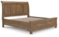 Feddinger  Storage Sleigh Bed With Mirrored Dresser And Chest