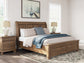 Feddinger  Storage Sleigh Bed With Mirrored Dresser And Chest