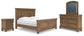 Feddinger  Panel Bed With Mirrored Dresser And Nightstand