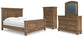 Feddinger  Panel Bed With Mirrored Dresser And Chest