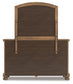 Feddinger  Panel Bed With Mirrored Dresser, Chest And Nightstand