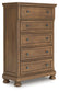 Feddinger  Panel Bed With Mirrored Dresser, Chest And Nightstand