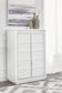 Chalanna  Upholstered Storage Bed With Mirrored Dresser, Chest And Nightstand