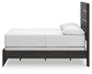 Hollivern  Panel Bed With Mirrored Dresser And Chest