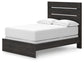 Hollivern  Panel Bed With Mirrored Dresser And Nightstand