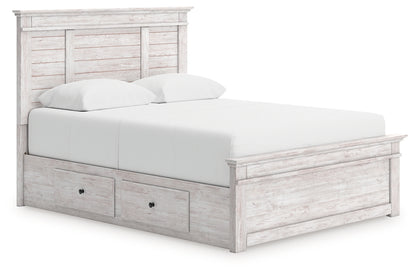 Makidern  Panel Storage Bed