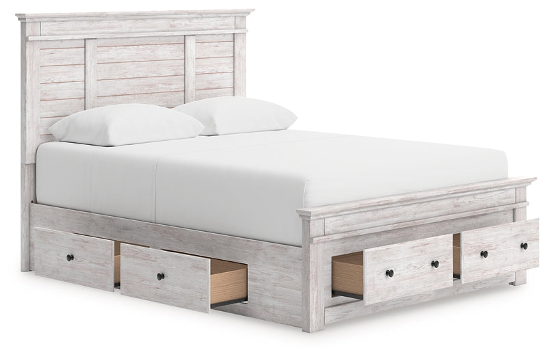Makidern  Panel Storage Bed