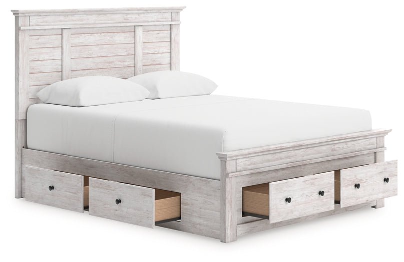 Makidern  Panel Storage Bed