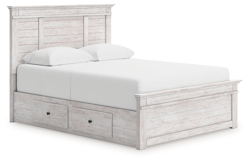Makidern  Panel Storage Bed