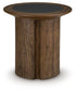 Dontayne Round End Table