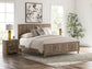 Rusticott  Panel Bed With Mirrored Dresser