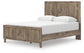 Rusticott  Panel Bed With Mirrored Dresser