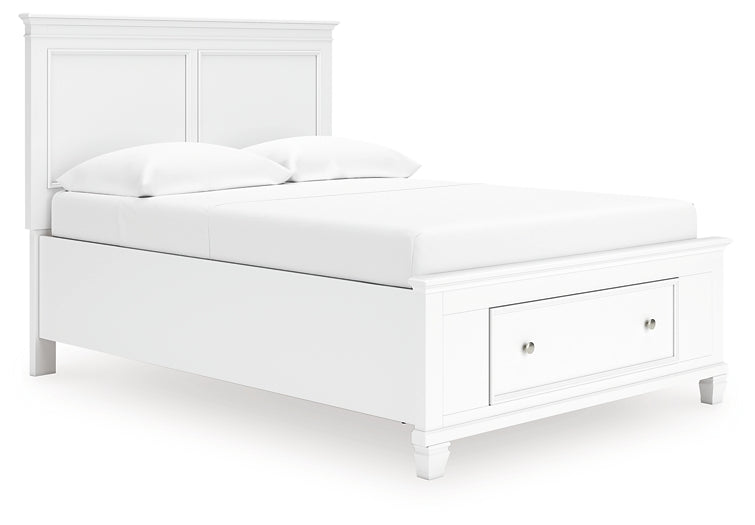 Fortman  Panel Storage Bed, Dresser And Mirror