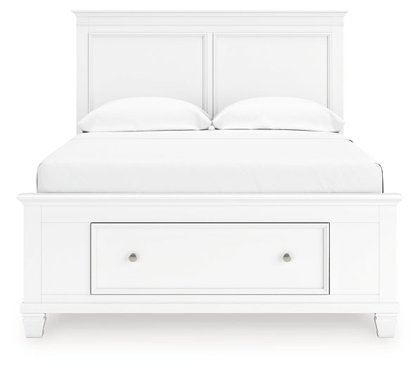 Fortman  Panel Storage Bed, Dresser And Mirror