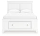 Fortman  Panel Storage Bed, Dresser And Mirror