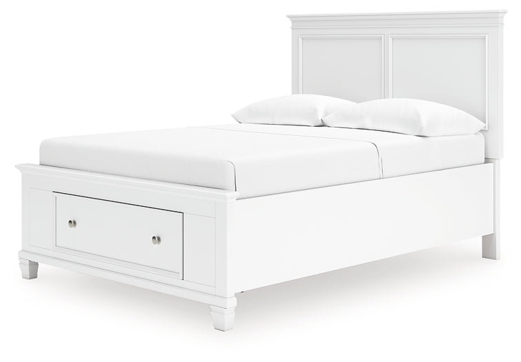 Fortman  Panel Storage Bed, Dresser And Mirror