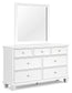Fortman California  Panel Storage Bed, Dresser, Mirror And Nightstand