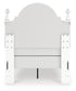 Kozlani  Upholstered Panel Bed, Dresser, Mirror And Nightstand