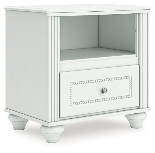 Kozlani  Upholstered Panel Bed, Dresser, Mirror And Nightstand
