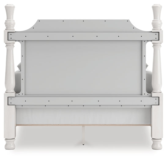 Rowlenstown  Poster Bed, Dresser And Mirror