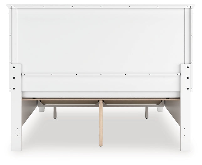 Fortman  Panel Storage Bed With Mirrored Dresser