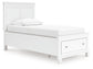 Fortman  Panel Storage Bed, Dresser And Mirror