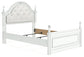Kozlani  Upholstered Panel Bed, Dresser And Mirror