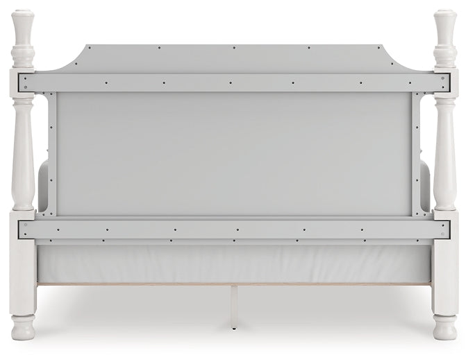 Rowlenstown  Poster Bed, Dresser And Mirror