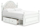 Kozlani  Upholstered Panel Storage Bed, Dresser, Mirror And Nightstand