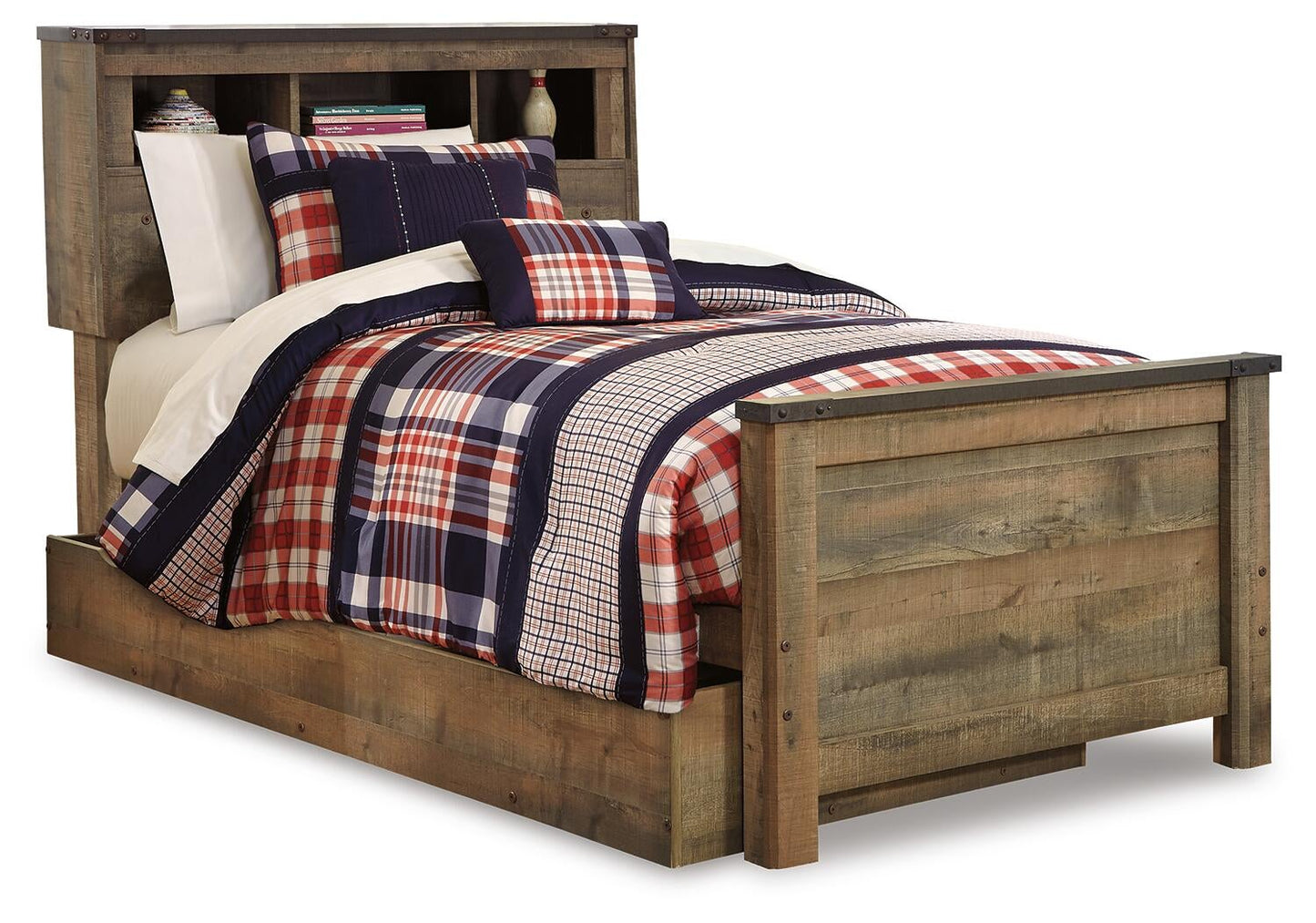 Trinell  Bookcase Bed With 1 Large Storage Drawer
