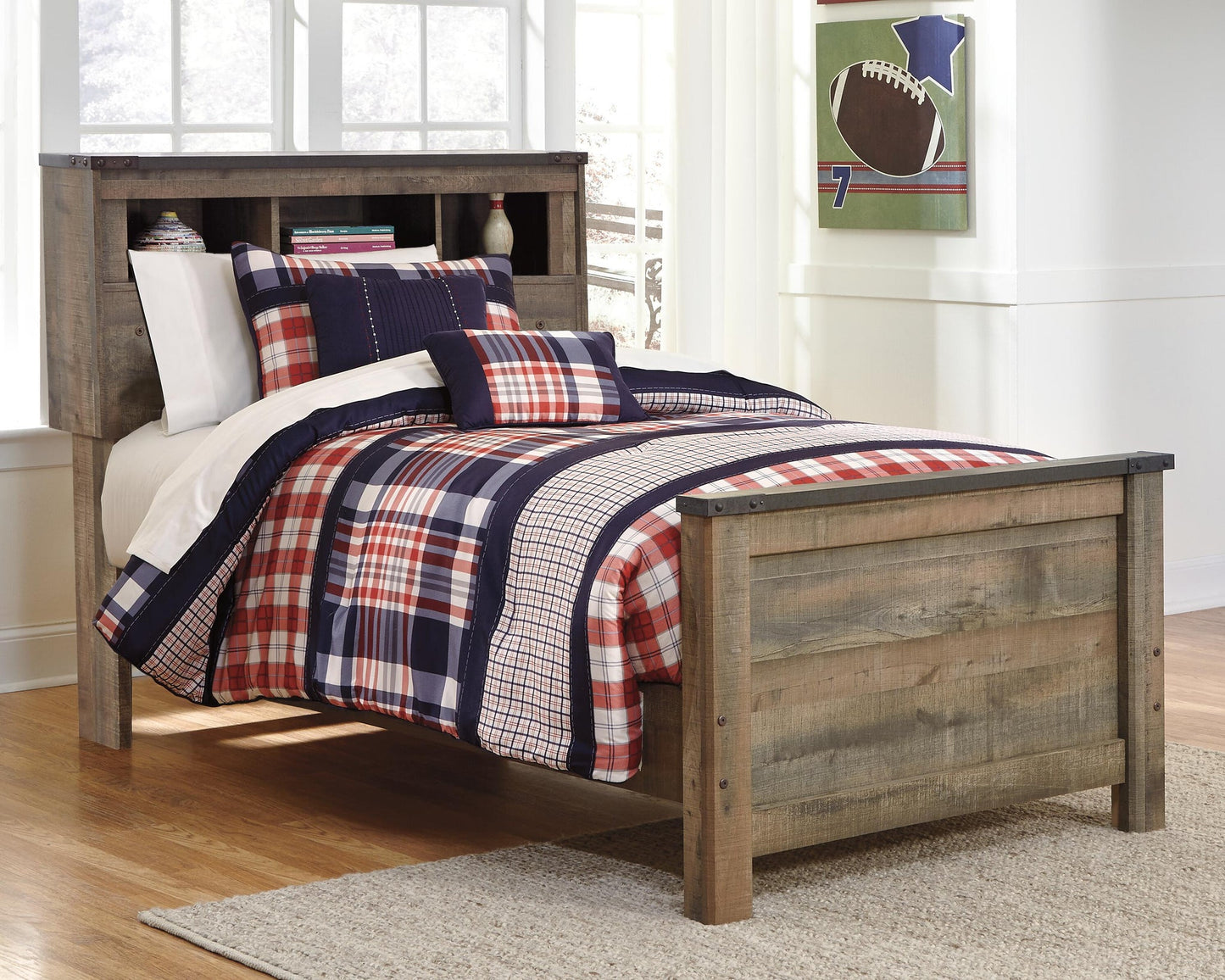 Trinell  Bookcase Bed