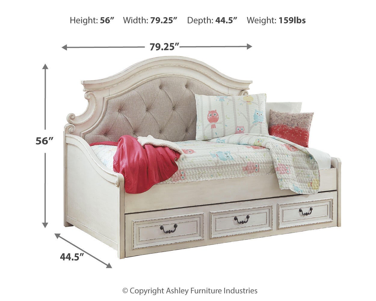 Realyn  Day Bed With 1 Large Storage Drawer