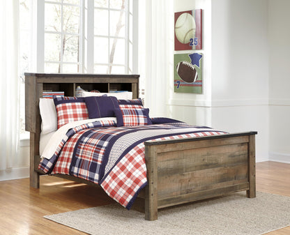 Trinell  Bookcase Panel Bed