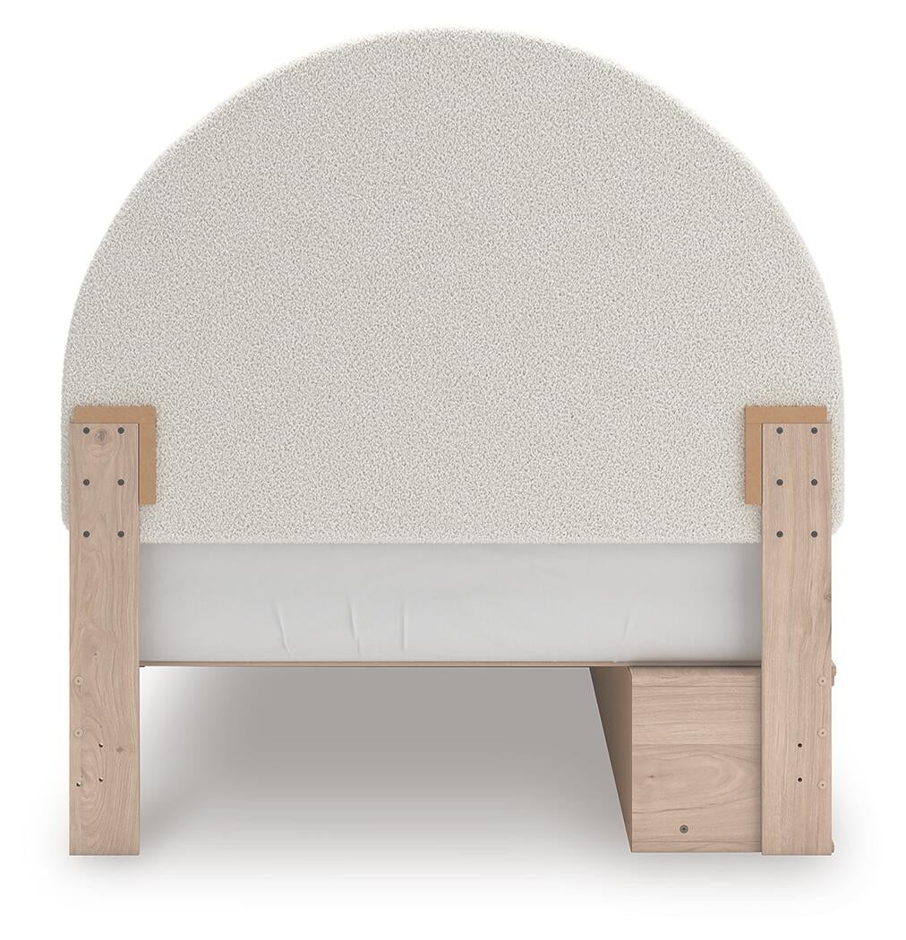 Arloster  Upholstered Panel Bed With Storage