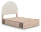 Arloster  Upholstered Panel Bed With Storage