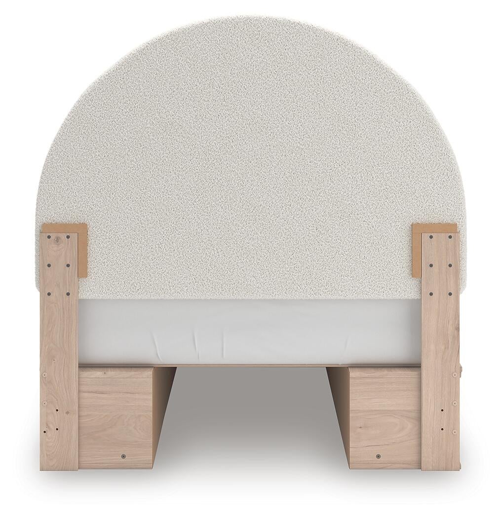 Arloster  Upholstered Panel Bed With Storage
