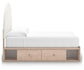 Arloster  Upholstered Panel Bed With Storage