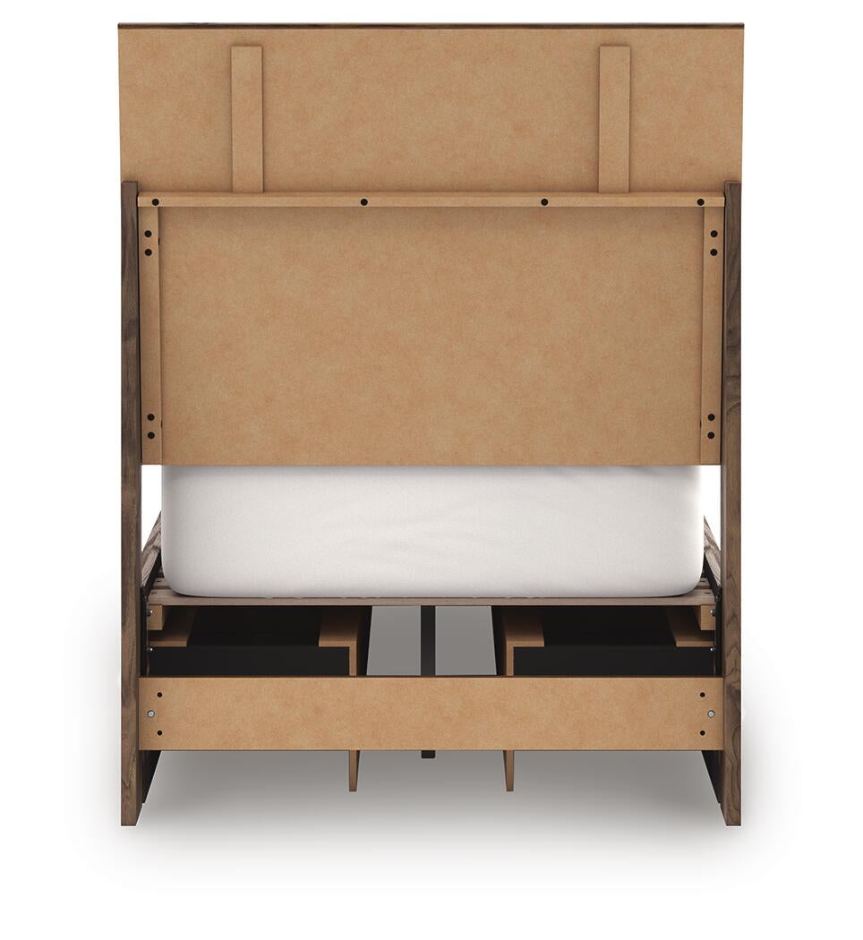 Chirason  Panel Bed With Storage