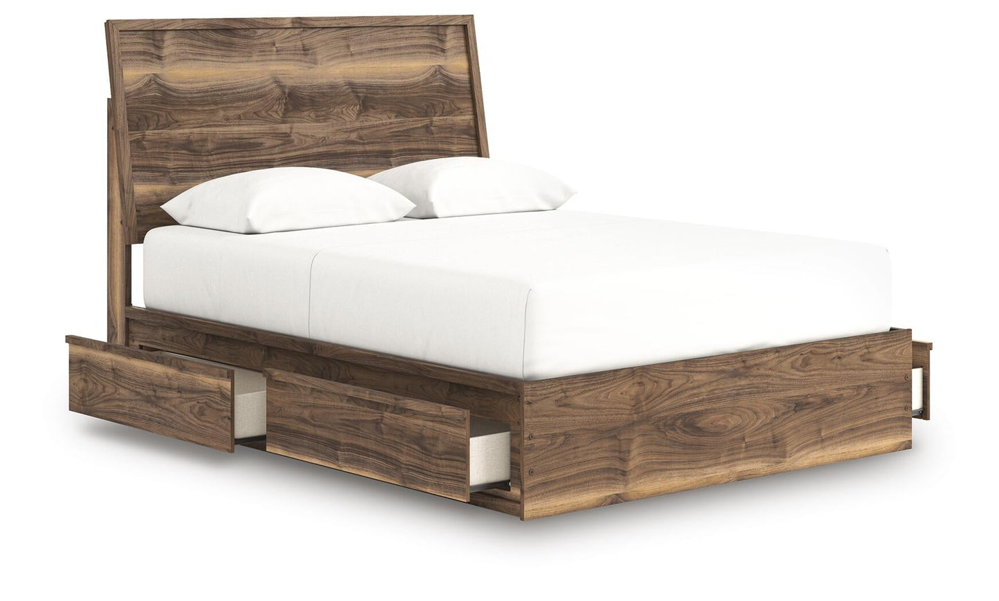 Chirason  Panel Bed With Storage