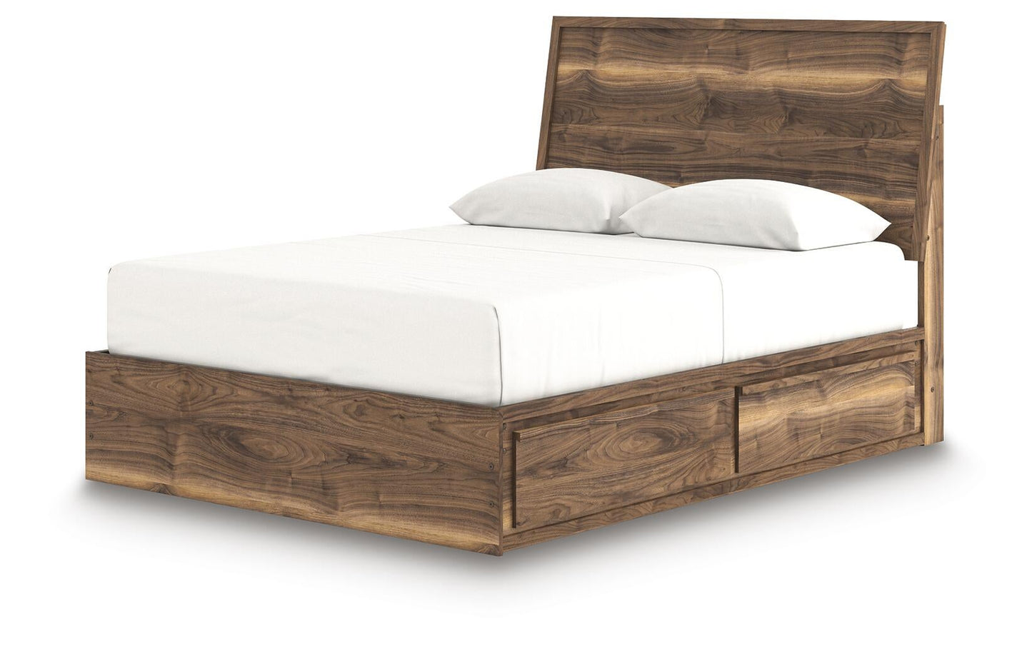 Chirason  Panel Bed With Storage