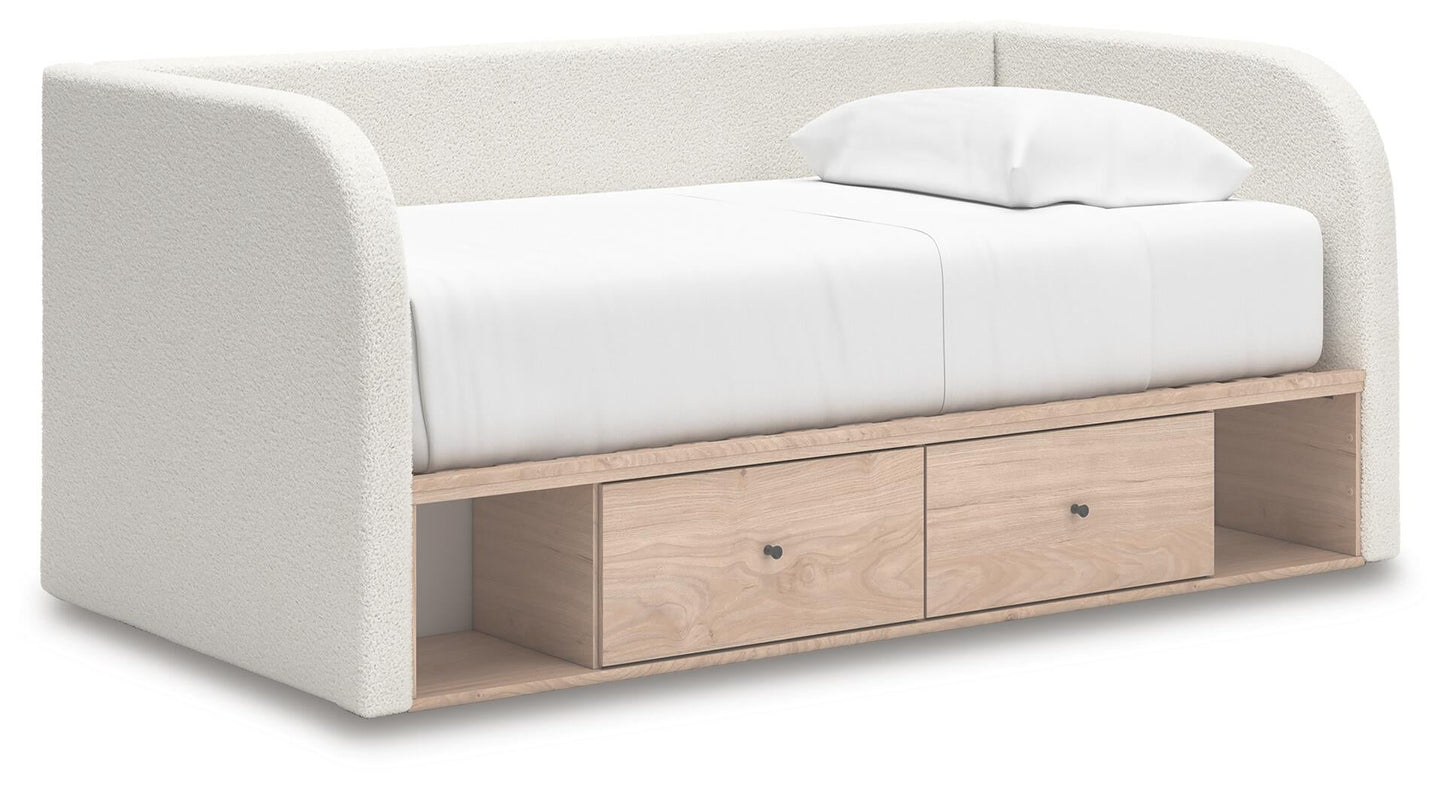 Arloster  Upholstered Day Bed With Storage