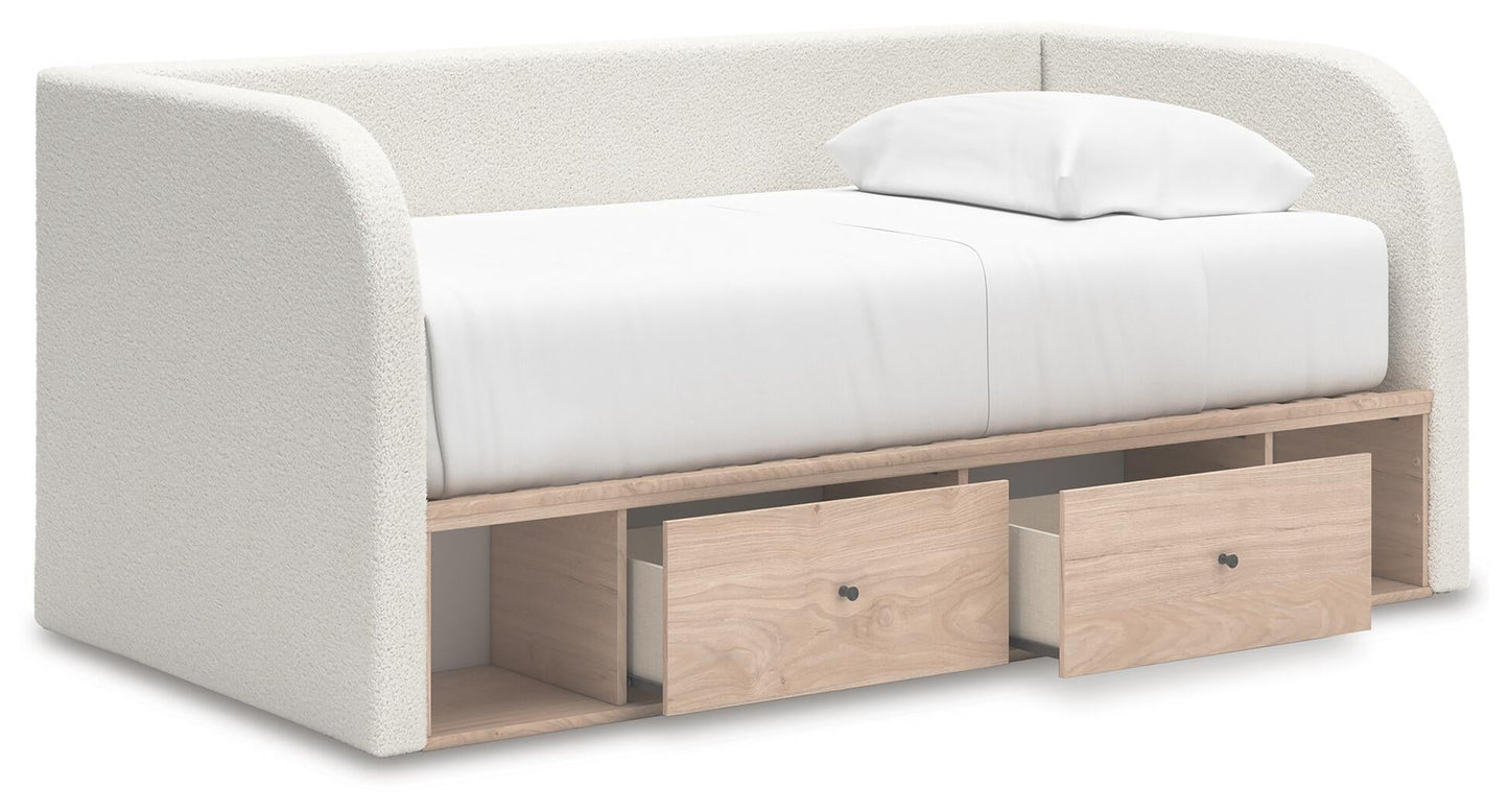 Arloster  Upholstered Day Bed With Storage