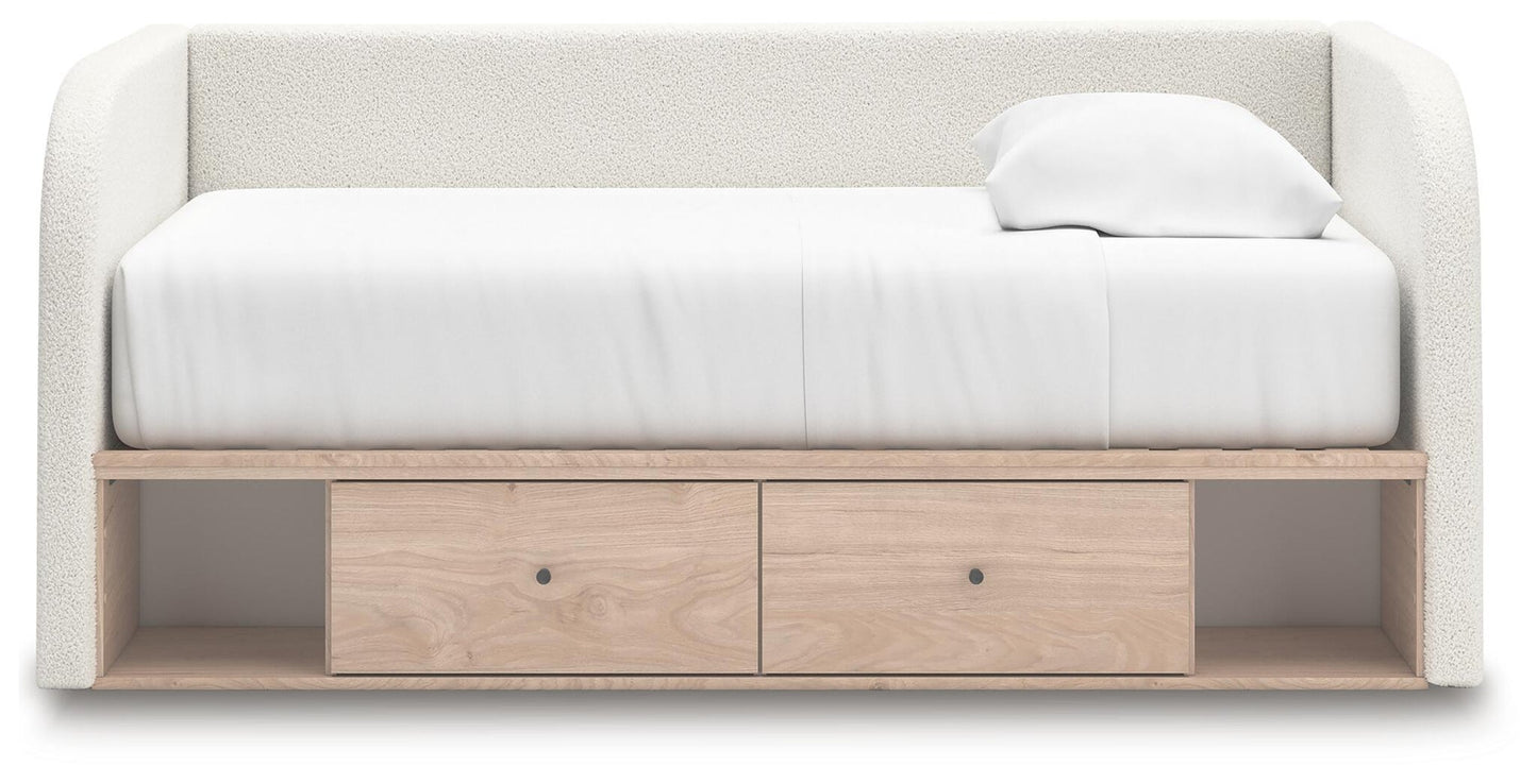 Arloster  Upholstered Day Bed With Storage