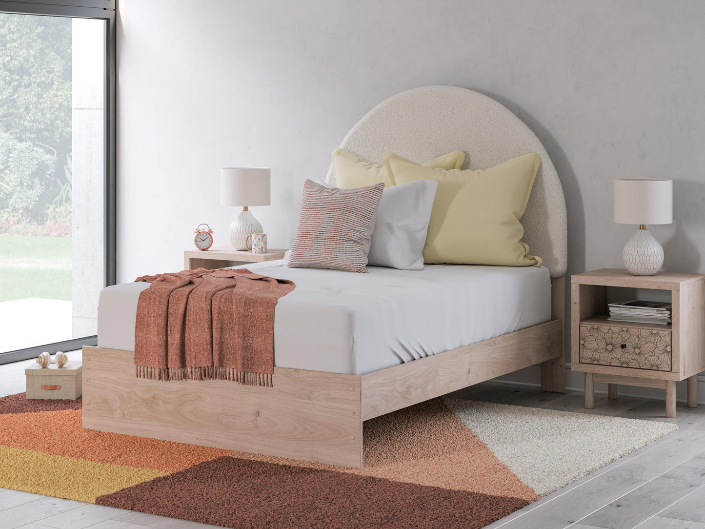Arloster  Upholstered Panel Bed