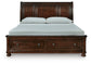 Porter California  Sleigh Storage Bed