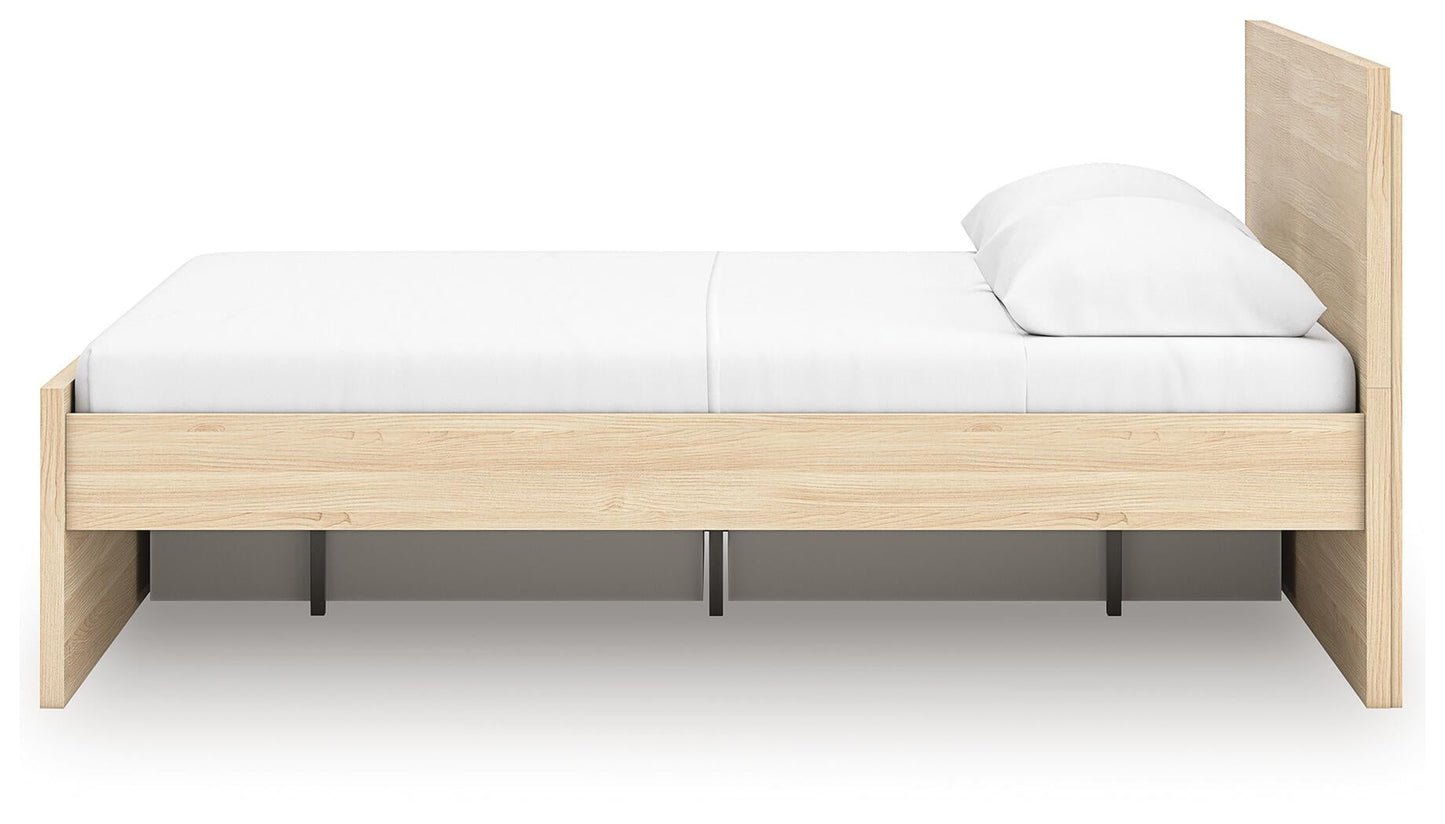 Onita  Panel Platform Bed With 1 Side Storage