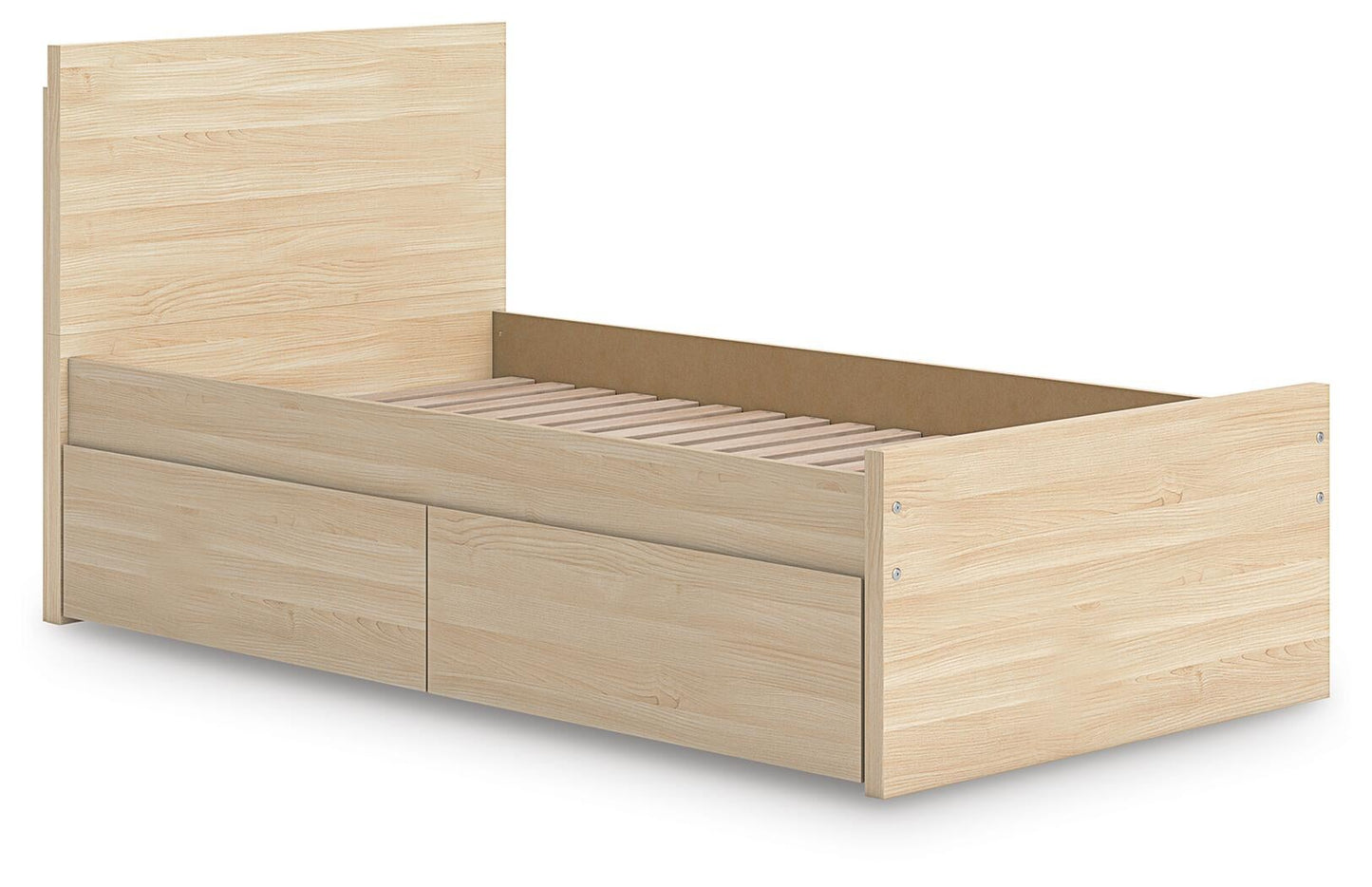Onita  Panel Platform Bed With 1 Side Storage