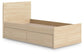 Onita  Panel Platform Bed With 1 Side Storage